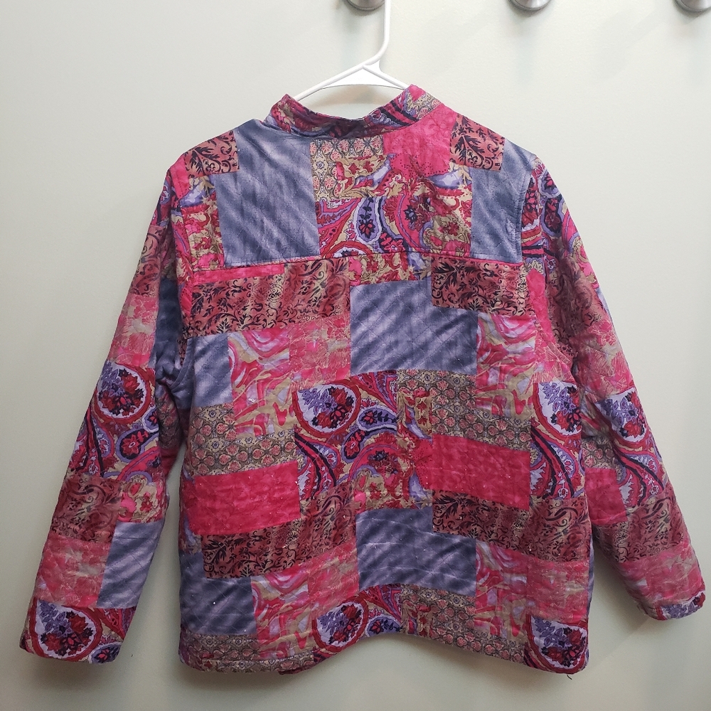 Breckenridge Patchwork Quilted Jacket Size 1x - image 2
